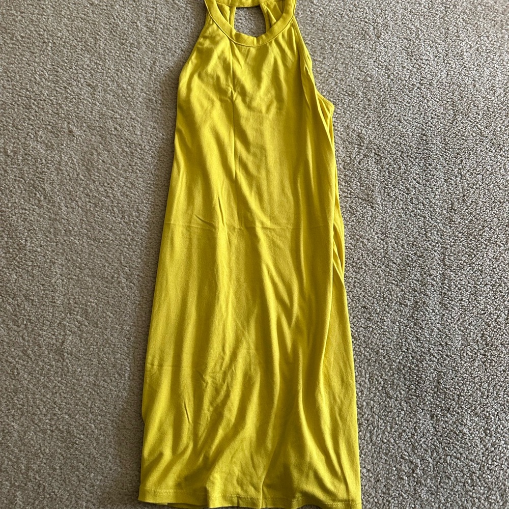 Yellow Sleeveless Dress